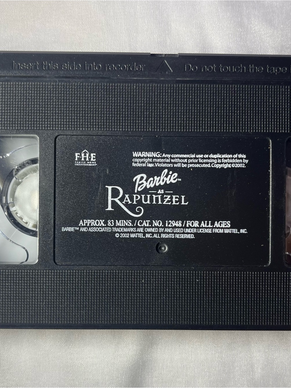 Barbie as Rapunzel VHS 2002 Animated Movie Video Tape Only No Case